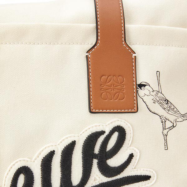 新作★ロエベ★ジップトート/パロット/プリントキャンバス 偽物カーフ B887J09X03